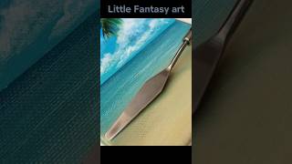 Easy Seascape Painting for beginners #acrylicpainting #shorts