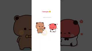dudu love bubu 😍🤗 cute bubu dudu #shorts #bearpanda #dudububu #bubududu #animation