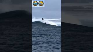 Flying surfer at PALIKIR PASS (P-PASS) Pohnpei Federated States of Micronesia