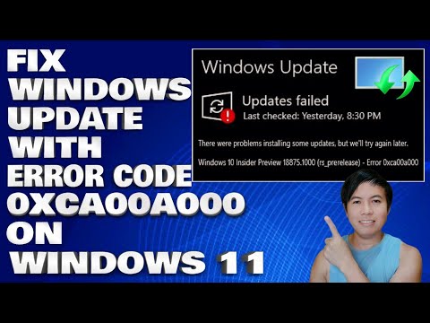 How To Fix Windows Update Error Code 0xca00a000 on Windows 11