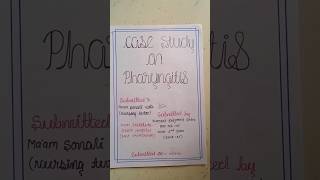 Case study on pharyngitis #Casestudy