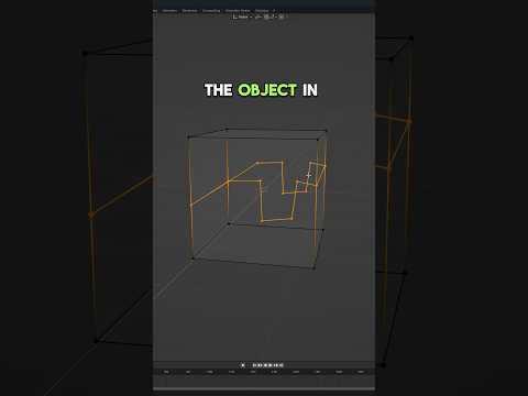 Cut through the object in #Blender #blender3d #blendertips
