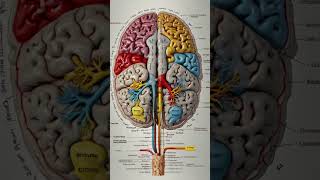 Human Brain Anatomy Diagram #3danimation #humanbody #science #health #shortvideo