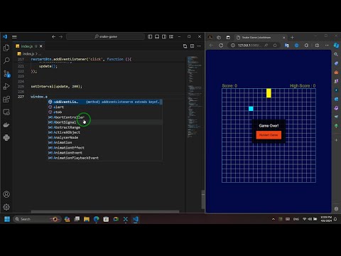 ASMR Programing - Snake game with HTML, CSS and JavaScript
