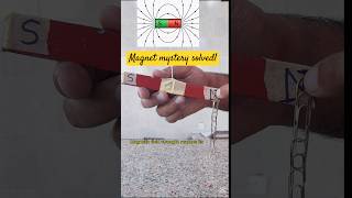 MAGNET MYSTERY SOLVED! Why do paper clips stick better to the ends? 🧲💥#ScienceDemo #automobile