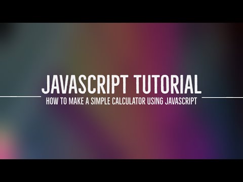 How to make calculator in JavaScript with HTML | JavaScript Tutorial