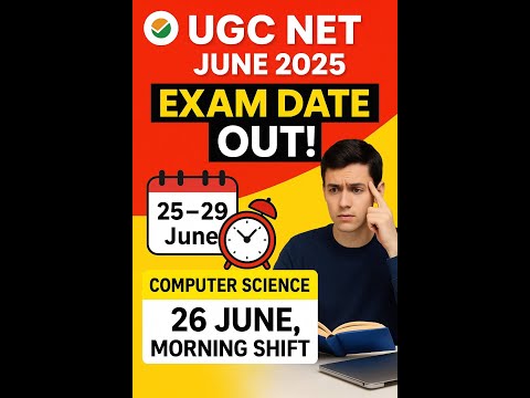 UGC NET June 2025 Exam Date Out 📢 | CS Paper on 26 June #ugcnet2025