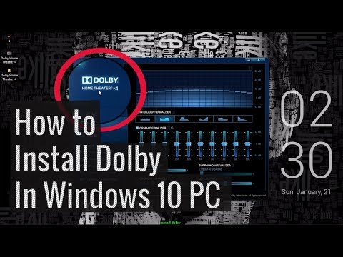 how to install dolby