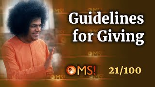 Guidelines for Giving | OMS Episode - 21/100