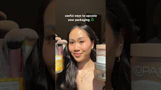 EASY ways to UPCYCLE your beauty packaging ♻️ #upcycling #upcycle #upcyclingideas