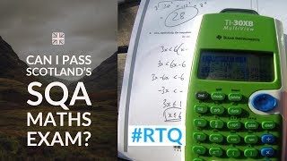 Can a Cambridge graduate pass Scotland's SQA maths examination with ZERO preparation?