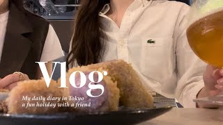 〔vlog〕社会人OL 👩🏻‍💻🌼出社日と休日の食事記録📝虎ノ門横丁つかんと🍽月見と自炊を頑張る休日🍃