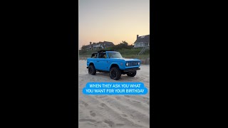 🥳 Is your birthday coming up? 💙 Grabber Blue modern classic for sale 🎂💬