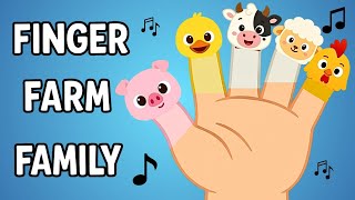 🎵 Finger Family Farm | Animal Finger Songs for Kids – Pig, Duck, Cow, Sheep, Chicken 🐷🦆🐮🐑🐔