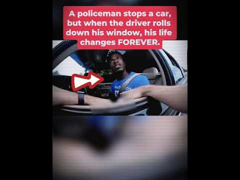 A policeman stops a car, but when the driver rolls down his window, his life changes forever