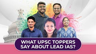 Lead IAS Toppers |  How LeadIAS helped to achieve their dreams?
