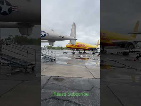 DHL Boeing 757 Up Close! #avgeekoftheweek #aviationmuseum #aviationlovers #planespotting #boeing757