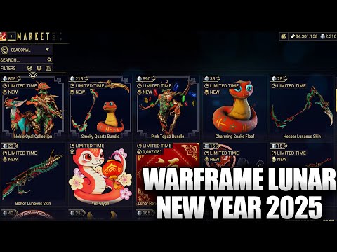 New Warframe Lunar New Year Skins And Alert In Game Now!