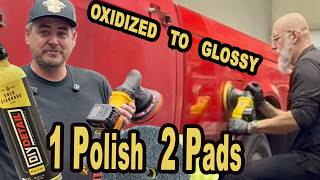 Part 2 Now its time to polish this oxided red paint on  THIS OBS FORD F150