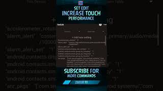 Setedit Increase Touch Performance 💯  | sensibilidade free fire ✅ | setedit freefire |