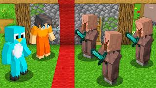 Minecraft Villagers SPLIT Our Village in HALF