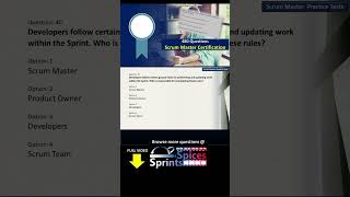 Scrum Master Certification Question 40 #agile #scrum #scrumcertification  #scrummaster #psm