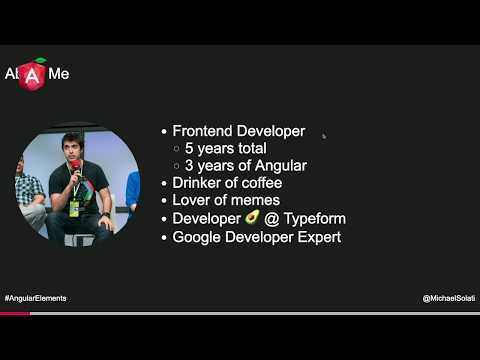 Michael Solati 🎤 Angular Elements