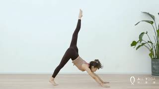 #flow yoga#AllYoga | 瑜伽为我们建立内在力量和脊柱灵活，完成这漂亮的身体流动