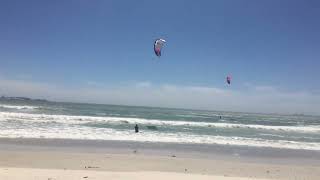 Couple Kite Surfing at Lagoon Beach 2023…Setup/Takeoff