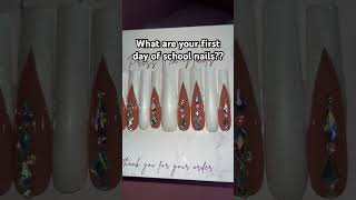 #handmadenails #nails #pressonnails #subscribe #liasluxebeauty #schooltime