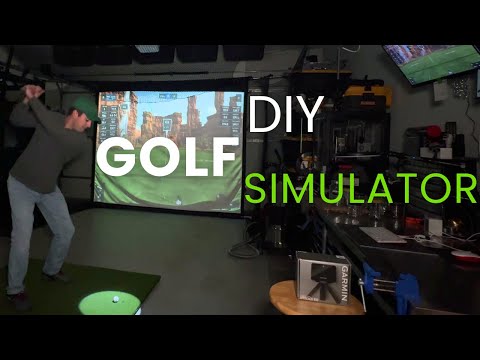 DIY Roll-Up Garage Golf Simulator