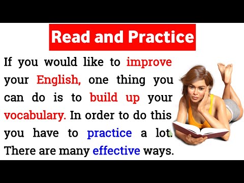 Reading practice to improve your vocabulary | learning English speaking | listen and practice