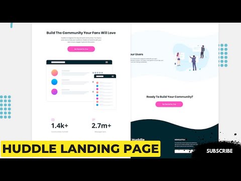 Huddle Landing Page 💻 React.js | Tailwind CSS | Vite.js