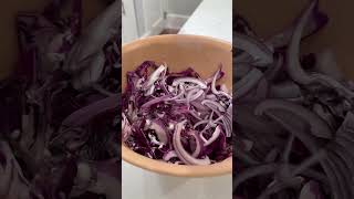 Crunchy Red Cabbage Slaw (For Fish Tacos!)