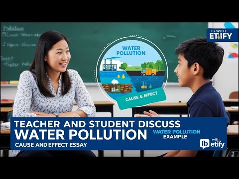 Writing a Cause and Effect Essay on Water Pollution | Teacher-Student Conversation #ibmyp #esl