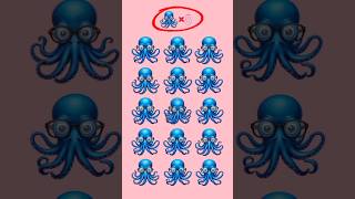 ||blue octopus EmOjI|| Find the EmOjI ChAlLeNgE #emojichallenge #emojigame #shortvideo
