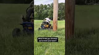 The fastest lawnmower in the world #youtubeshorts #shortsbeta #trending #trendingshorts #untdaboss