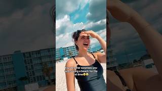 1ST TIME AT A FLORIDA BEACH!! #beach #foryou #AHHH