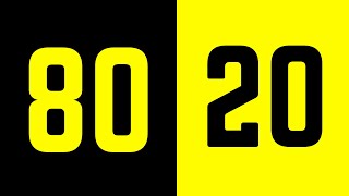 How to be Extremely Efficient in Cyber and Life - The 80-20 Principle