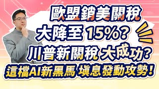 高憲容【操盤高手】歐盟銷美關稅、大降至15%？川普新關稅、大成功？20250728