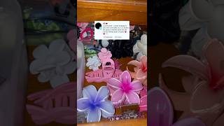 Mes pinces fleurs 💞 #aesthetic #asmr #beauty #flowers #rangement