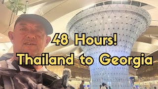Thailand to Georgia – 2 Days, 3 Flights, Little Sleep!