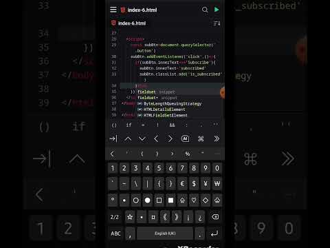 create subscribe button with mobile