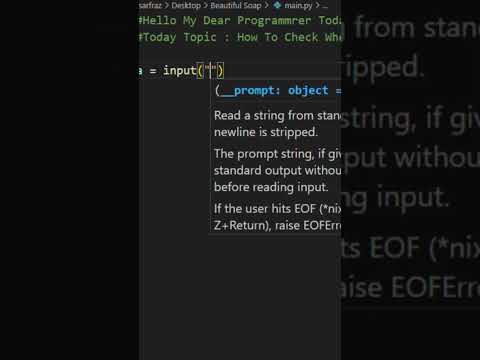 Checking The Alphabet Whether it is Vowel or Consonant #pythontricks #learnpython #viral #video
