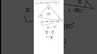 Missing angles... #mathstrick #youtubeshorts