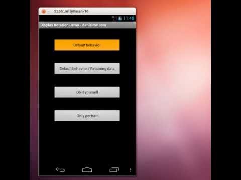 Android Display Rotation Demo