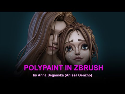 Speed Polypaint of Face in Zbrush