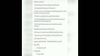 Quality Analyst#fresher #experienced #getemployed #youtubeshorts #qualityanalystjobs #qajobs