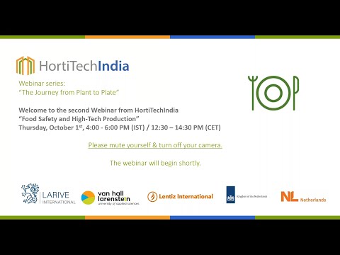 HortiTechIndia - Food Safety - Webinar 2 - High Tech Production