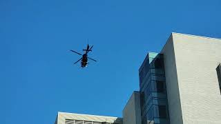 HELICOPTER caught on CAMERA trying to LAND on the roof